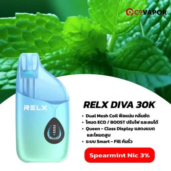 relx diva 30k spearmint nic3
